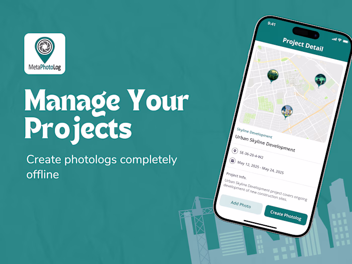 Metaphotolog App Development for Offline Photo Logging
