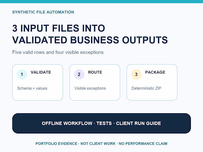 Synthetic Local-File Automation — Validated Outputs