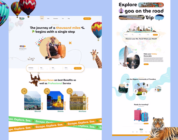 Travel Landing Page