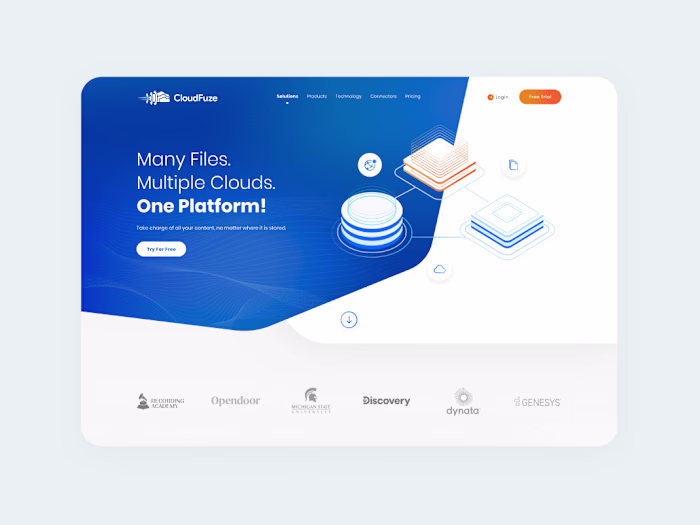 Cloud Fuze - Migration cloud services - Website design