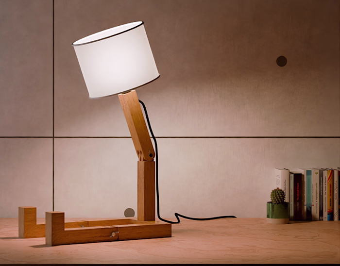 Wooden Lamp | 3D Product Visualization
