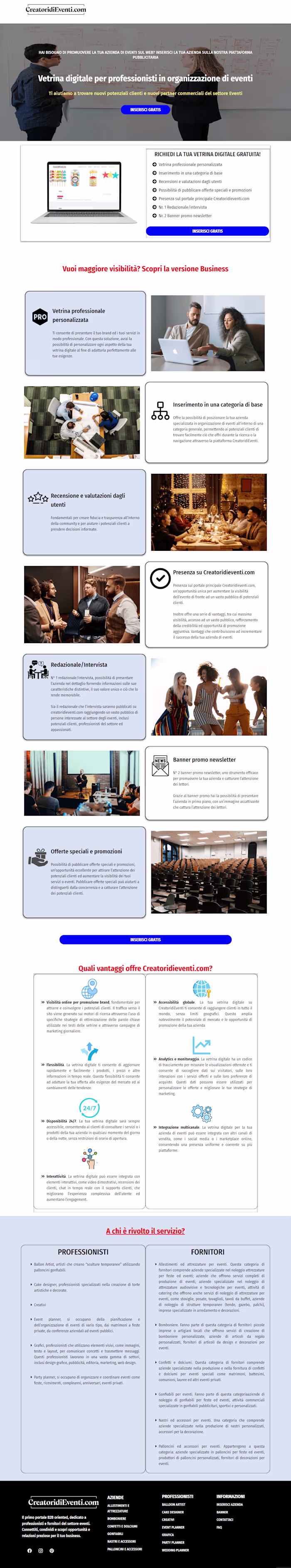 Landing page redesign