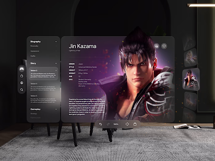 Vision Pro UI