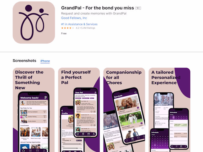 GrandPal: App Visual Design