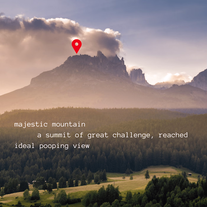 Haiku written from prompt "Mountain"