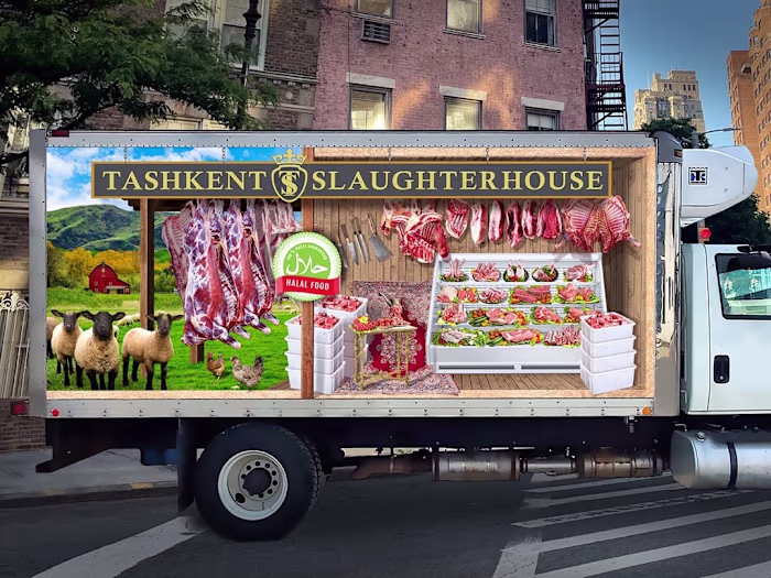 Truck wrap for Tashkent Supermarket (NY) on Behance