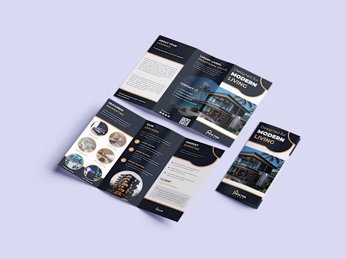 Luxury Real Estate Trifold Brochure
