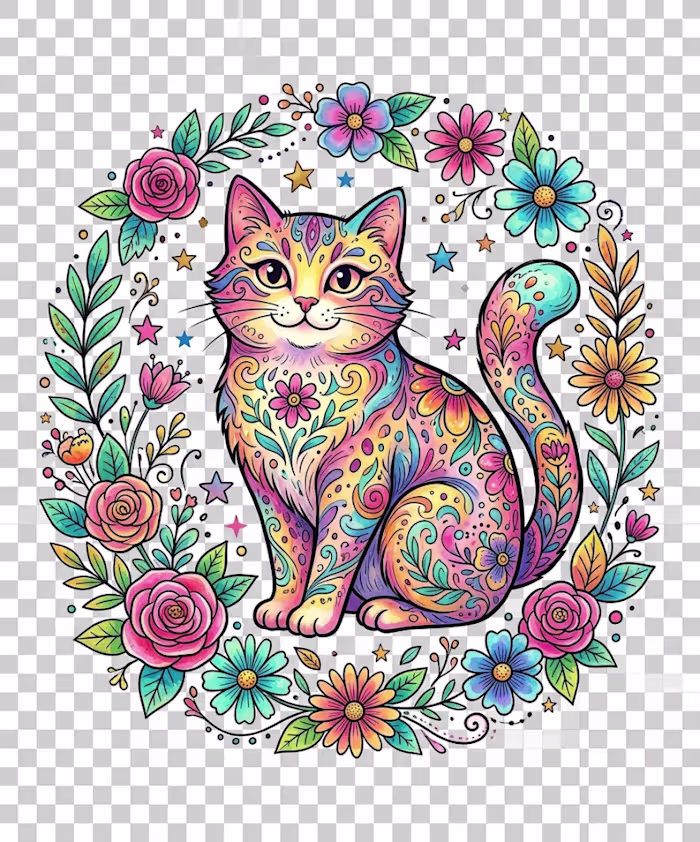 Just finished this colorful floral
