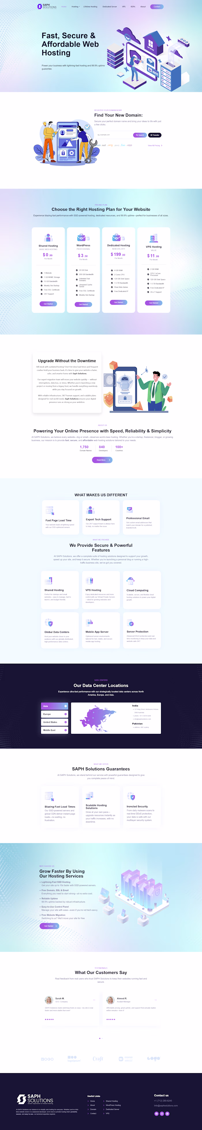 Hosting Website for a Company