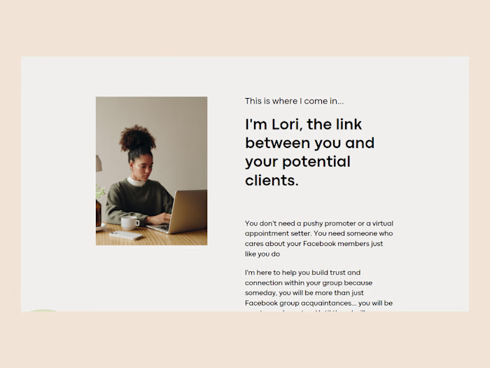 Landing page | Lori Adam