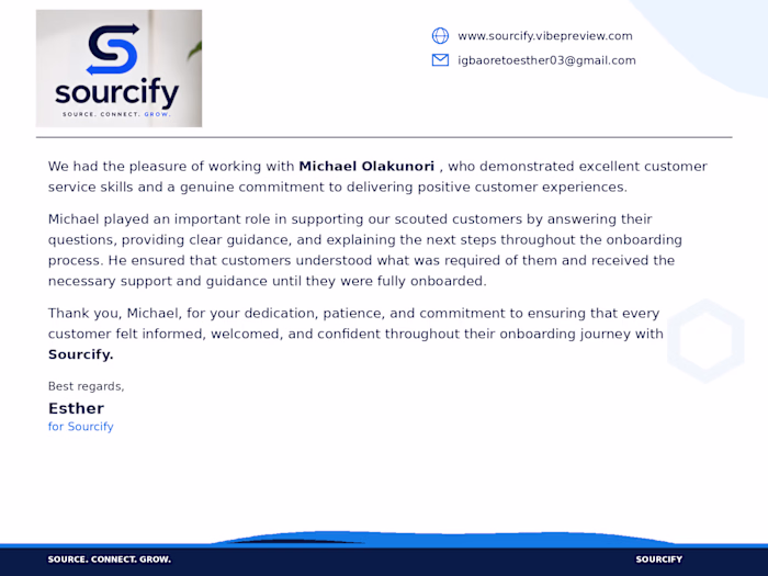 I worked with Sourcify as