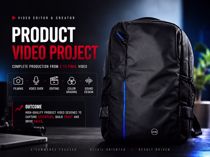 Travel Backpack – E-commerce Commercial