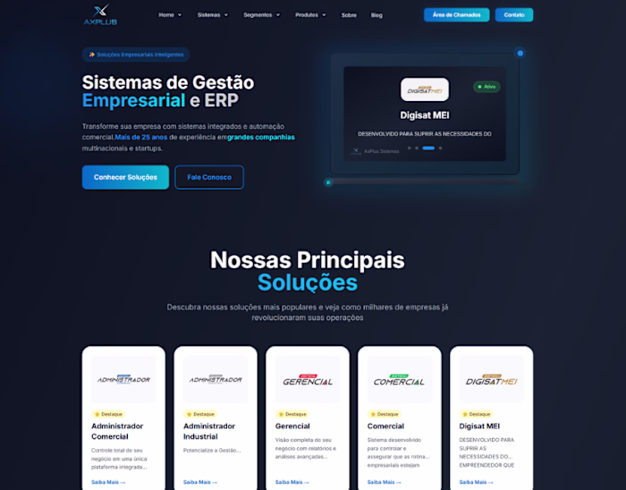 Site Corporativo com Sistema - React + Next.js