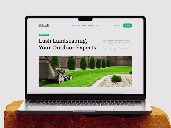 Professional Business Website - Lush Landscaping