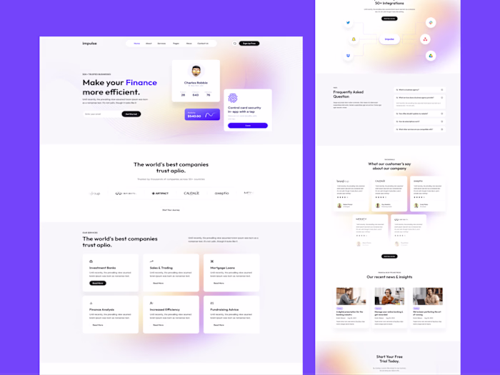 Impulse - Fintech SaaS Startup Template