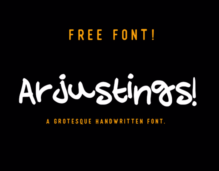 Arjustings - Free Font