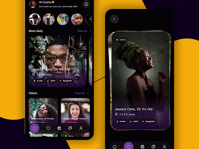 Social platform That Connects Users Based On Food Interests.
