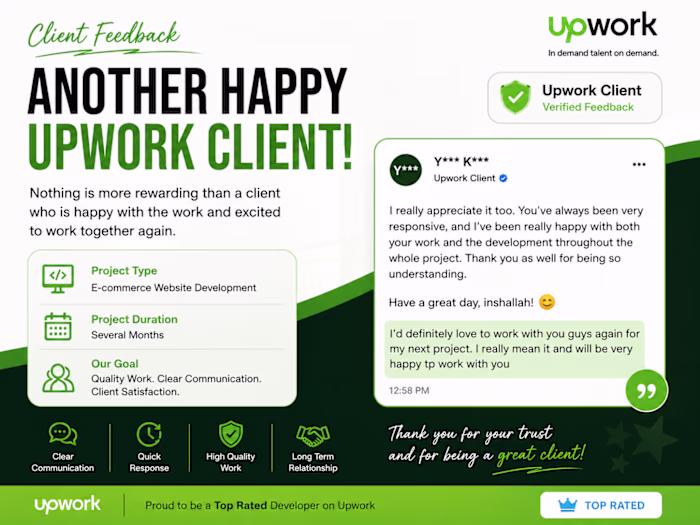 Another project, another valuable client