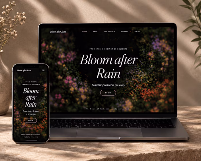 "Bloom after rain" - AI