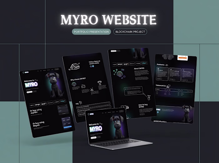 Myro - Crypto Website &