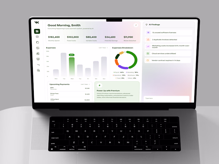 AI Expense Intelligence Dashboard