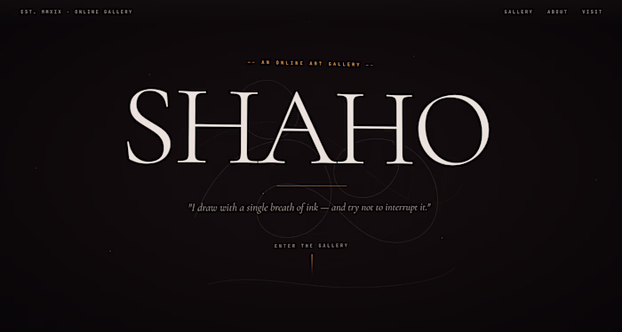 Shaho is an online exhibition