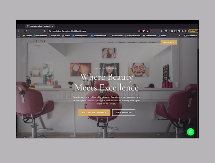 A demo business website built