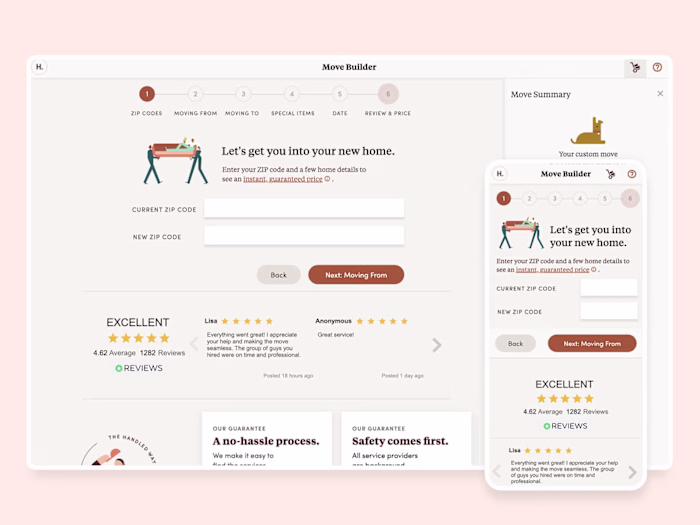 Handled Booking Flow | UI and UX Design