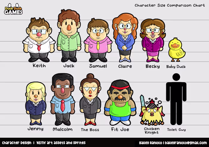 Keith - Character Size Comparison Chart