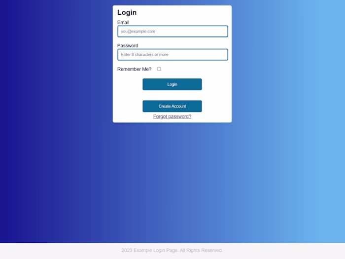 Bot Detection Log-In