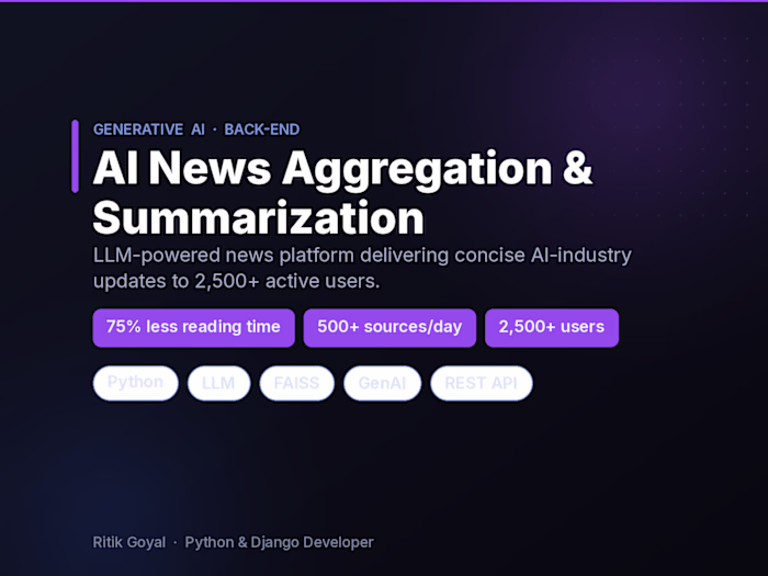 An AI-powered news platform that