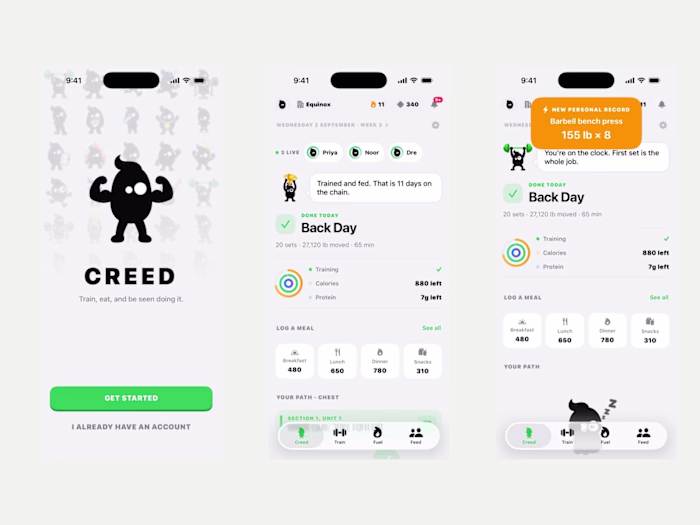 Creed — Social Training & Fitness App