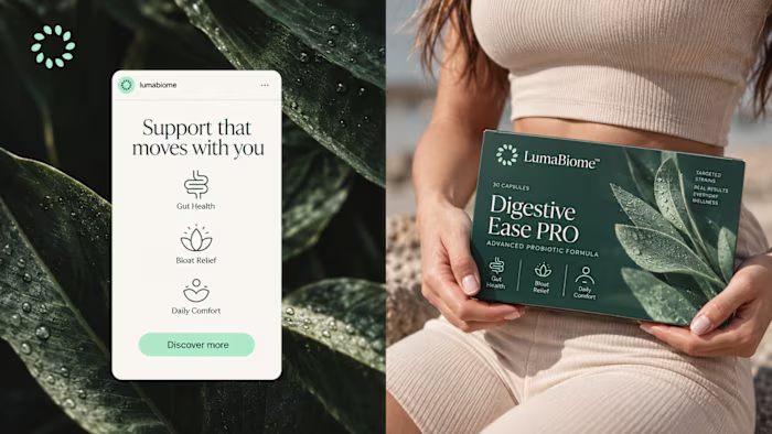 LumaBiome Probiotic Brand Identity System