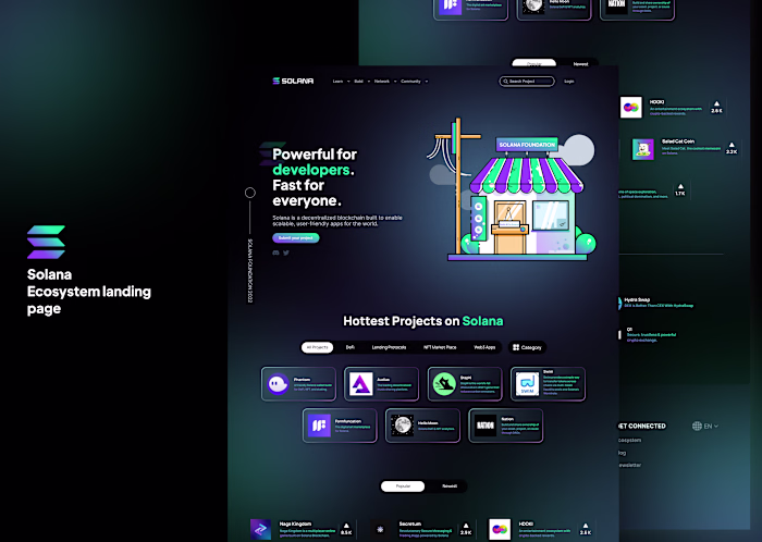 Solana Ecosystem Website Redesign