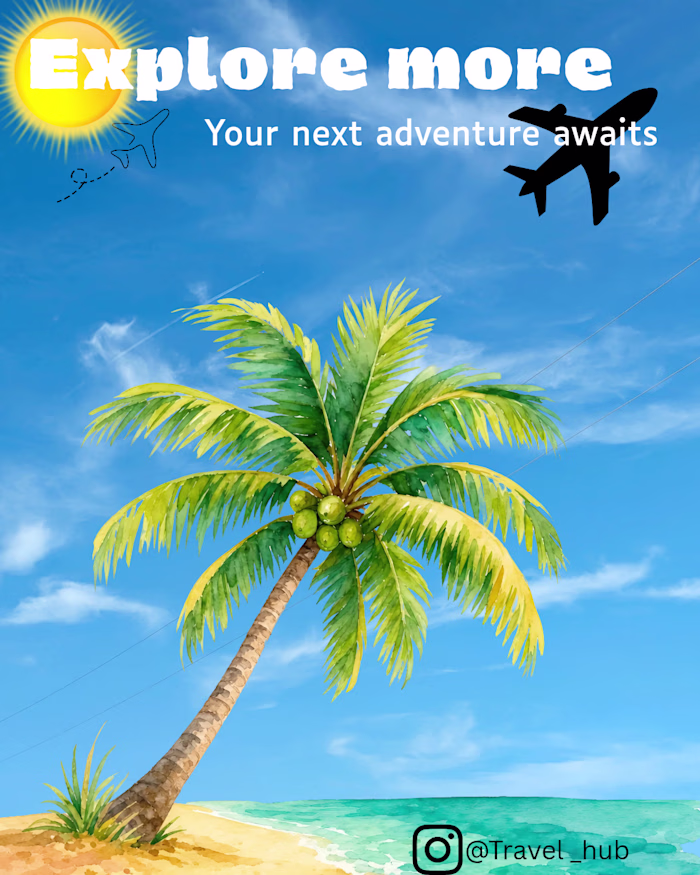 A clean and engaging travel-themed