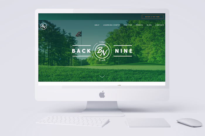 The Back Nine Club - Website Design