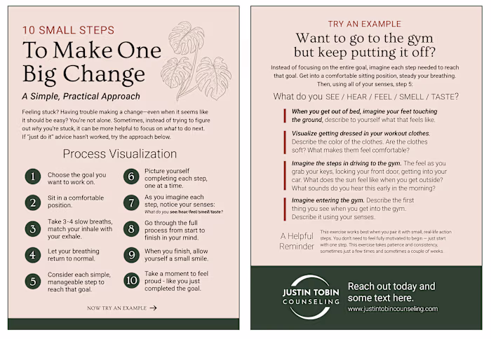 Therapy Business Postcard Promotion