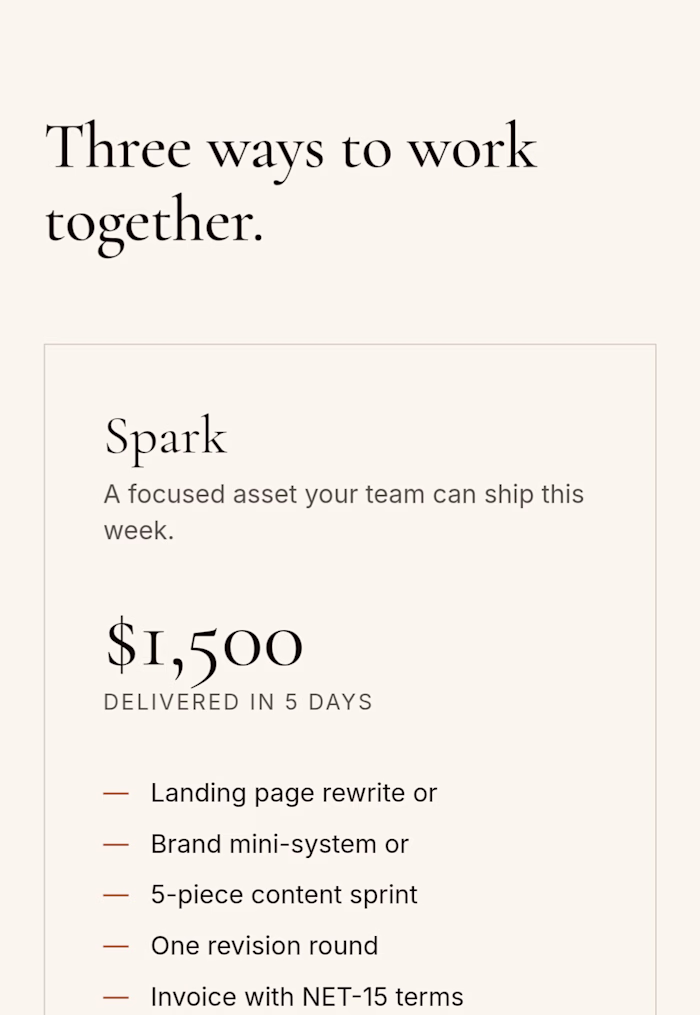 Spark — Brand, Landing Page,