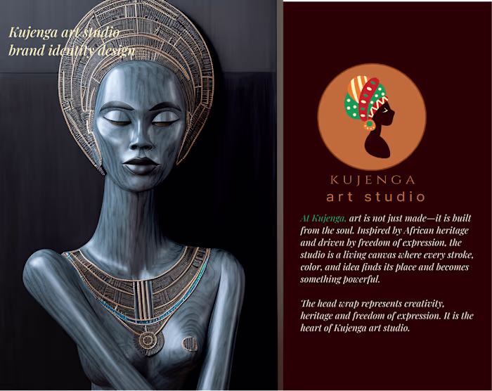 Kujenga art studio brand identity system