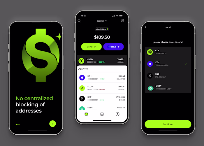 blockchain wallet app design