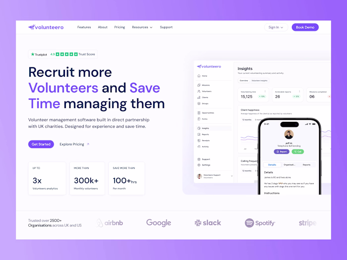 Volunteero Web Design & Framer Dev