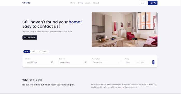 Room Booking Web Application Development