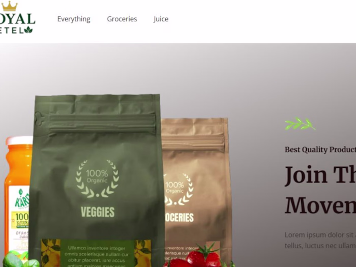 A business selling premium products online.