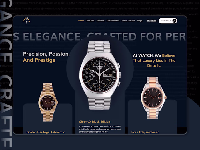 Watch customization platform