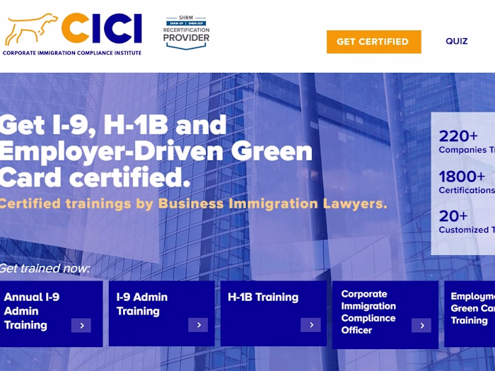 Corporate Immigration Compliance Institute