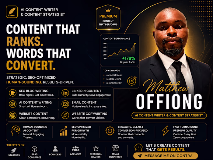 Premium AI Content Writing for