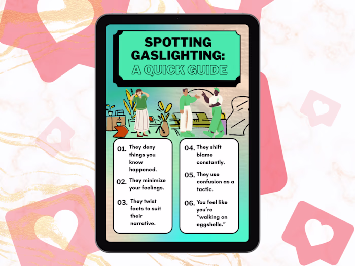 Spotting Gaslighting: A Quick Guide Infographic Design