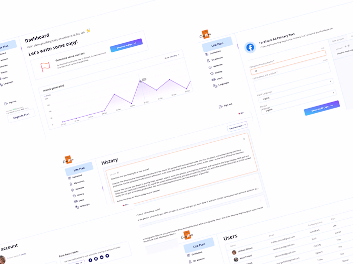 DASHBOARD DESIGN