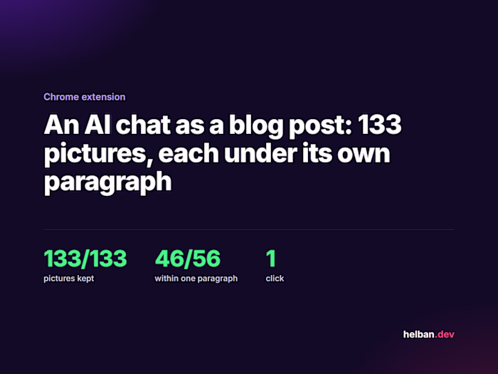 Chrome Extension for AI Chat to Blogger Export