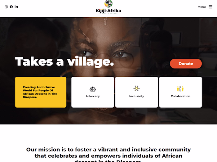 Kijiji-Afrika: Unique Branding & Website Development